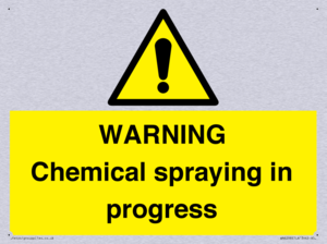 WARNING Chemical spraying in progress